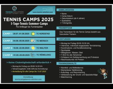 Tennis Camp 2025